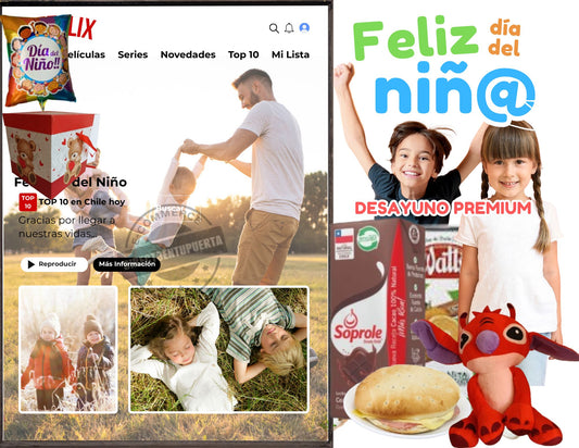 Kit Aniversario Dia del Niño+ Cuadro Fotografiado Personalizado!!